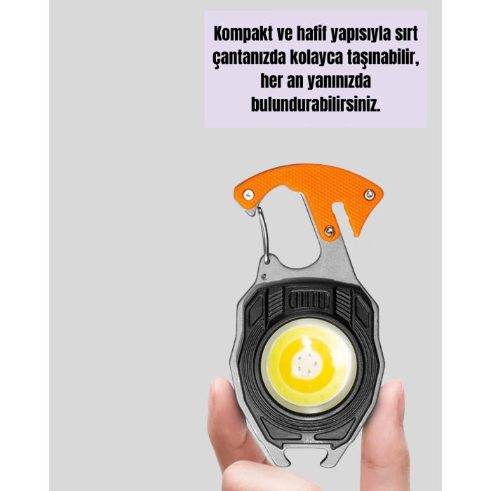 ieg™ USB Şarjlı Mini LED Anahtarlık Fener