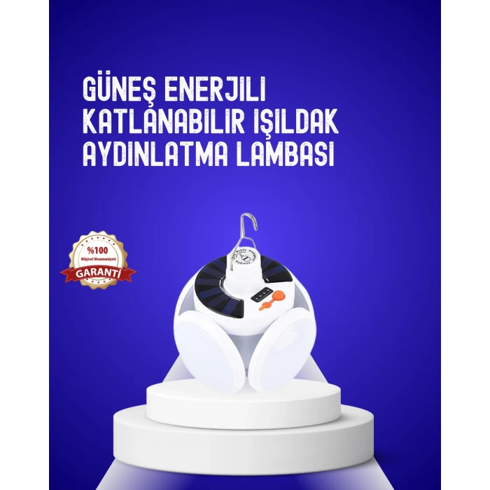 ieg™ Usb Ve Solar Şarjlı Katlanabilir 5 Taraflı Led Lamba