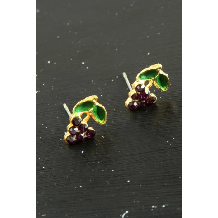 ieg™ Üzüm Taşlı Minik Küpe