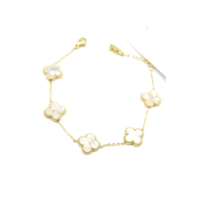 İEG® VC Yonca Bileklik - Beyaz