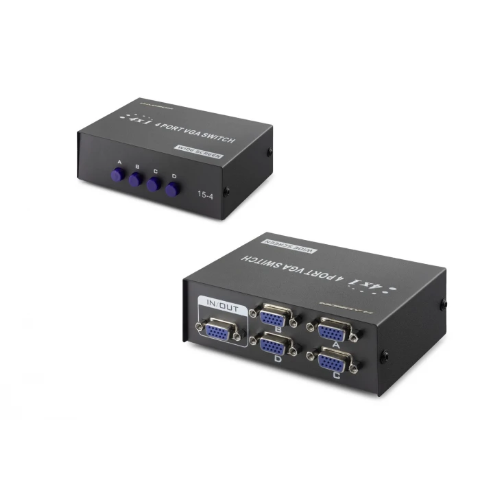 ieg™ Vga Switch 4 In 1 Out 54 Mhz - Siyah HDX1329
