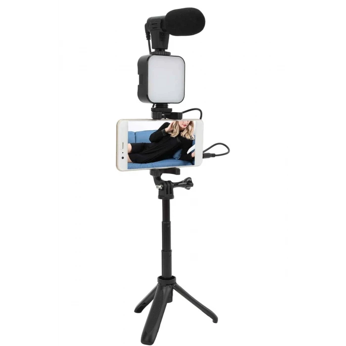 ieg™ Video Making Kit Telefon Tutucu Vlog Video Mini Led Işıklı