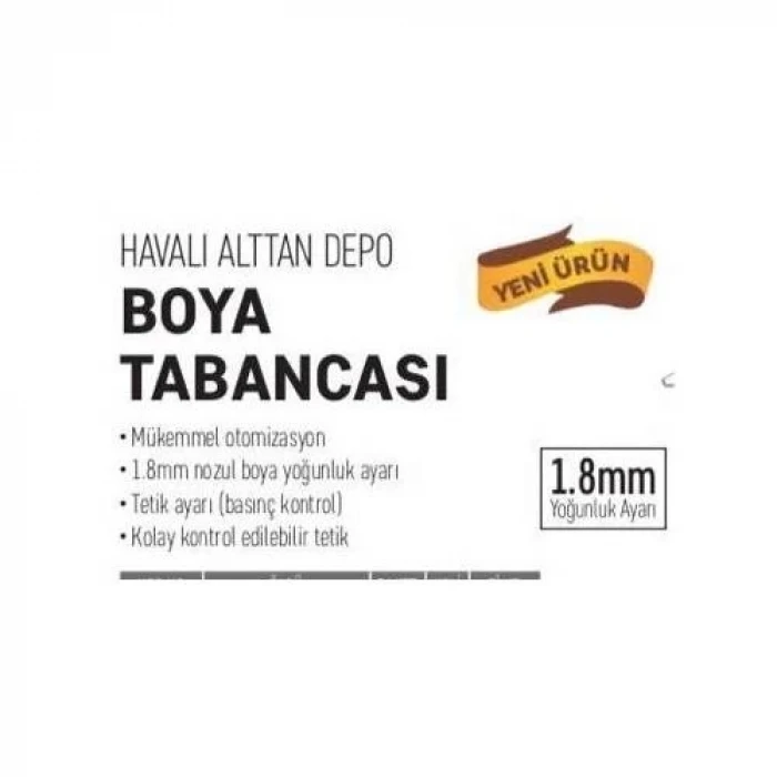 ieg™ W-77g Havalı Alttan Depolu Boya Fıskiyesi Aparatı 1.8mm