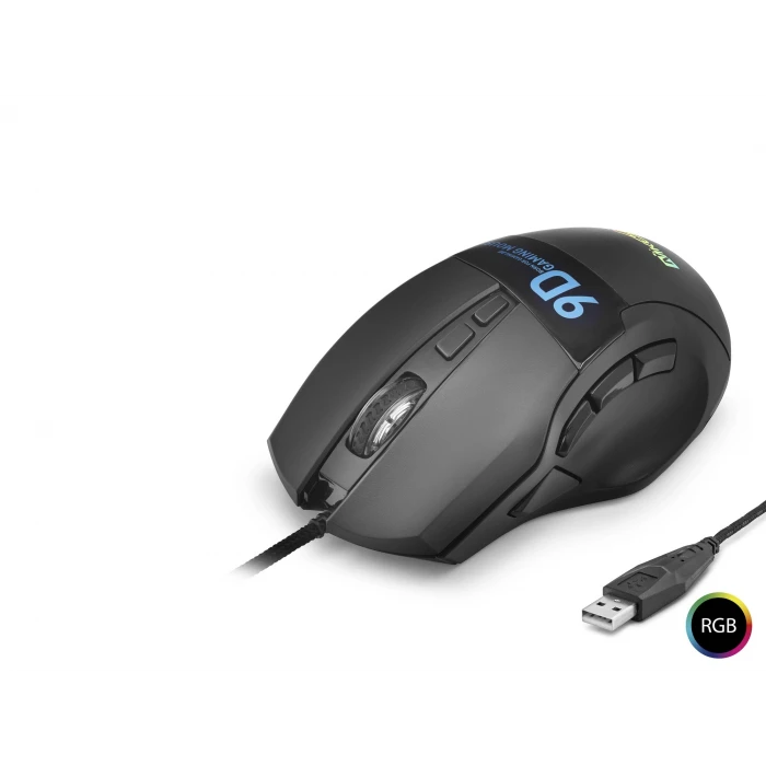 ieg ™ X10 Gaming Mouse 12800 Dpi 9 Tuş Makro 1000 Hz Rgb - Siyah