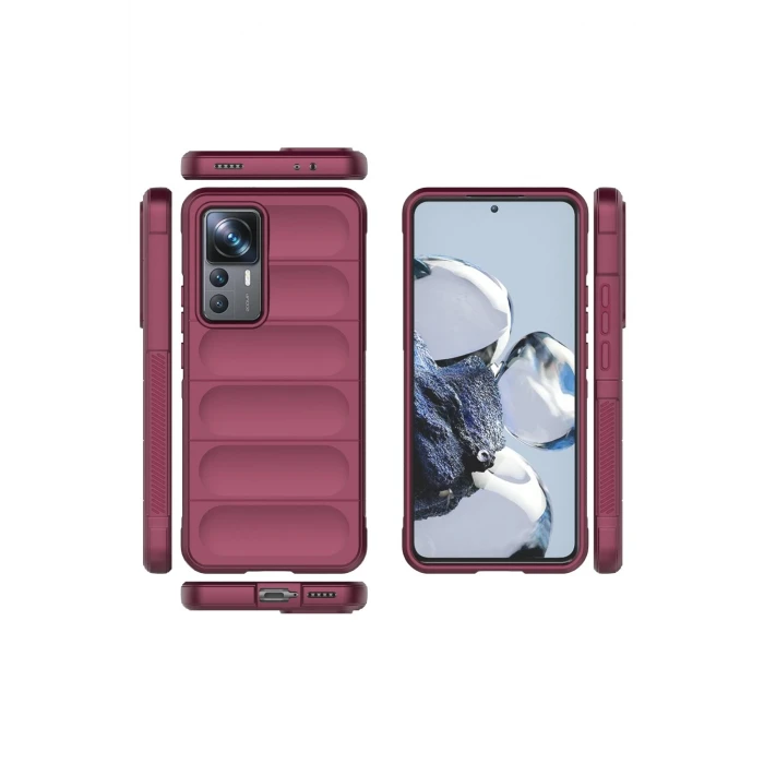 ieg™  Xiaomi Mi 12T Pro Kılıf Optimum Silikon - Bordo