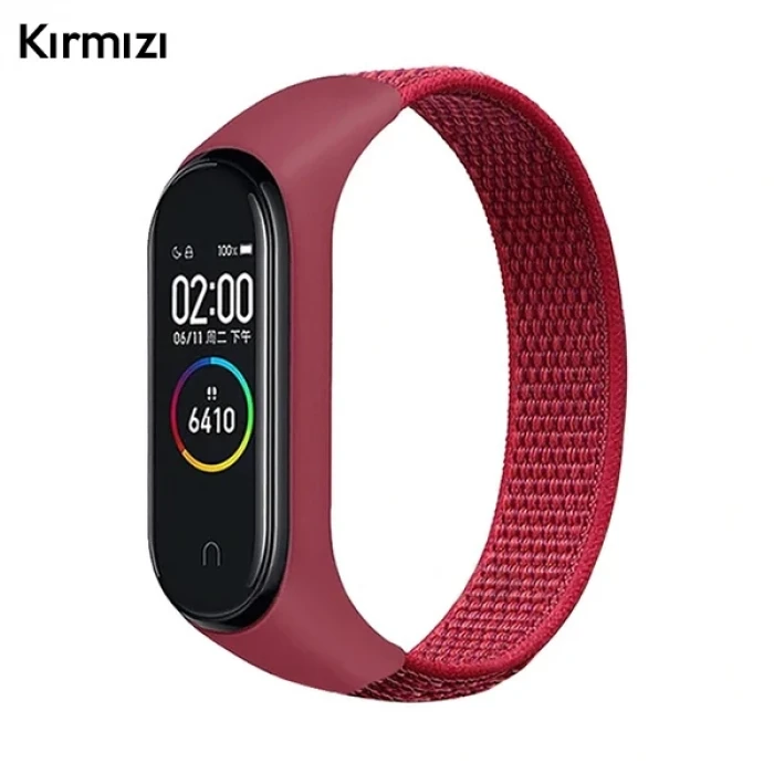 ieg™ Xiaomi Mi Band 5-4-3  Nylon Kayış Kordon