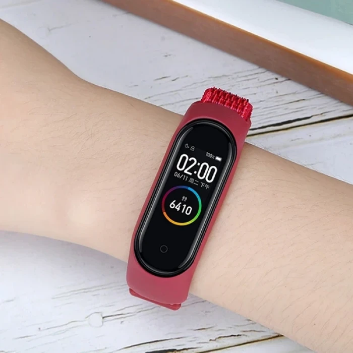 ieg™ Xiaomi Mi Band 5-4-3  Nylon Kayış Kordon