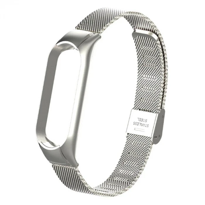 ieg™ Xiaomi Mi Band 5 Metal Kayış Kordon Kopçalı Milano Loop