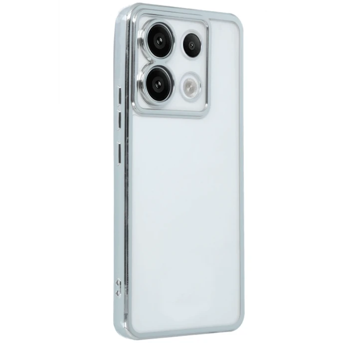 ieg™  Xiaomi Poco X6 Kılıf Razer Lensli Silikon - Gümüş