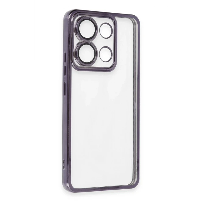 ieg™  Xiaomi Poco X6 Kılıf Razer Lensli Silikon - Mor