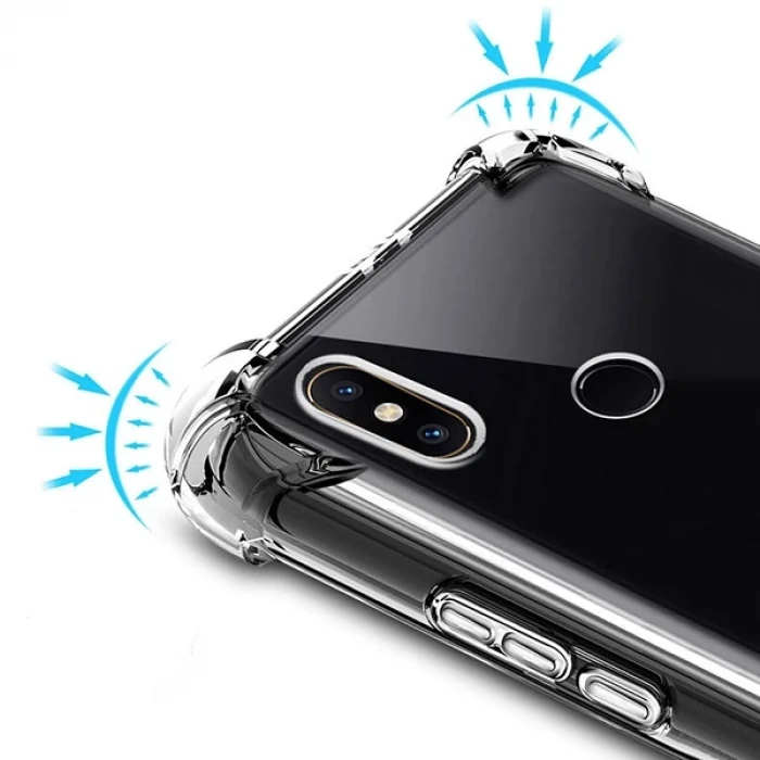 ieg™ Xiaomi Redmi 6 Pro A2 Lite Darbe Emici Şeffaf Silikon Kılıf