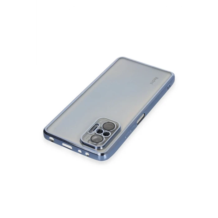 ieg™  Xiaomi Redmi Note 10 Pro Kılıf Razer Lensli Silikon - Açık Mavi