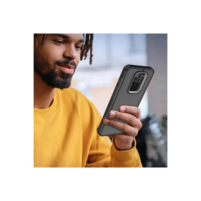 ieg™  Xiaomi Redmi Note 9 Kılıf Elegant Kapak - Pudra