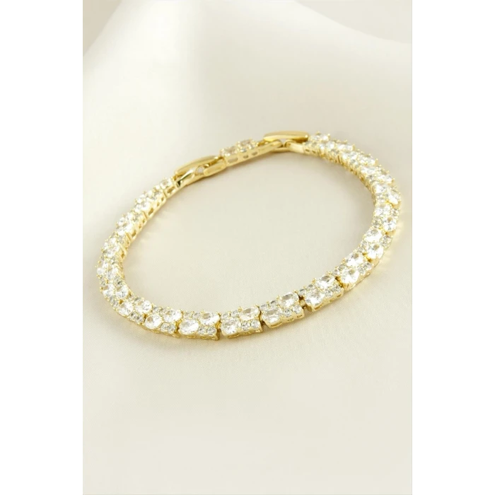 ieg™ Xuping Dikdörtgen Zirkon Taşlı Lüks Çelik Bileklik