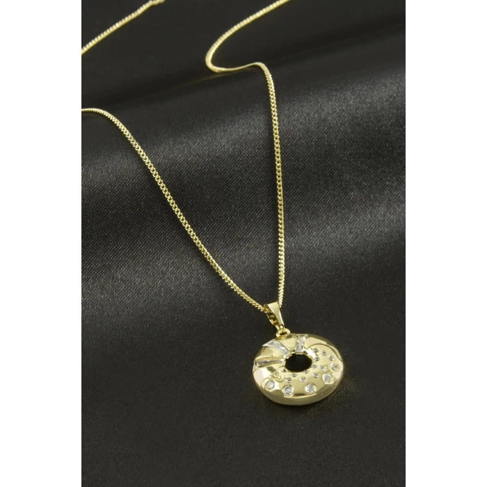 ieg™ Xuping Simit Zirkon Taşlı Lüks Çelik Kolye