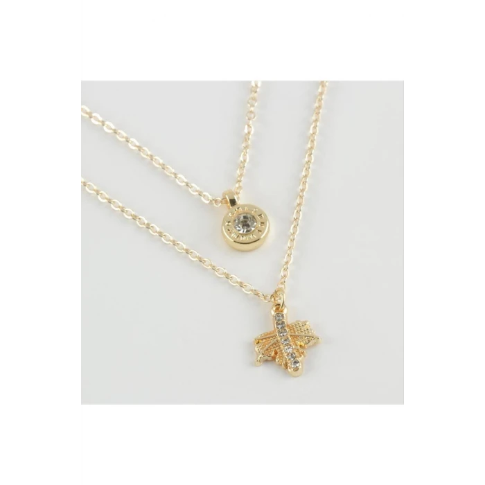 ieg™ Yaprak Figürlü Yeni Sezon İkili Kolye