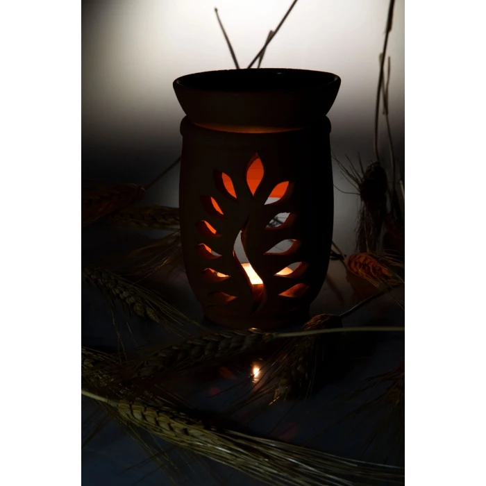 ieg™ Yaprak Model  El Yapımı Çömlek Buhurdanlık Tütsülük