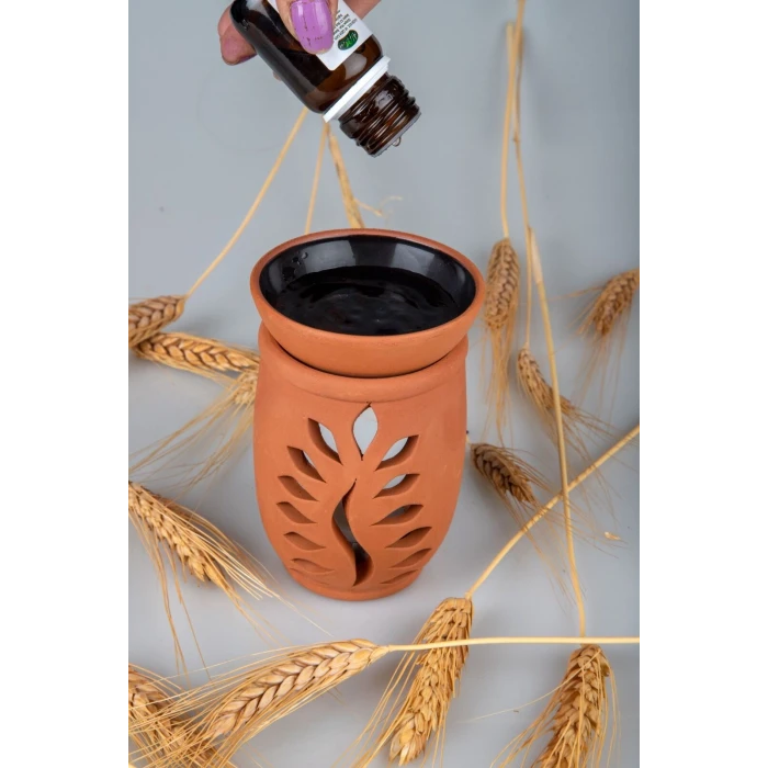 ieg™ Yaprak Model  El Yapımı Çömlek Buhurdanlık Tütsülük