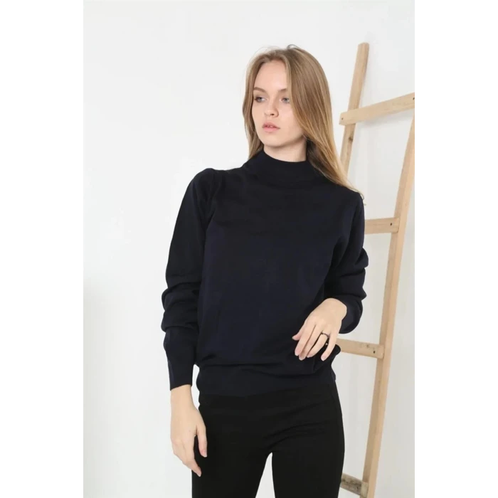 ieg™   Yarım Balıkçı Yaka Triko Kazak - Lacivert