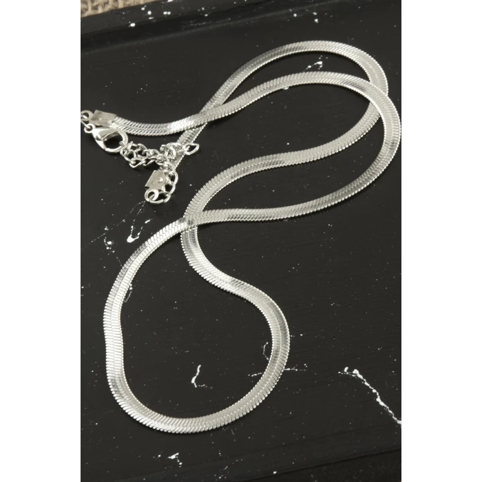 ieg™ Yassı İtalyan Zincir Kolye 45 cm