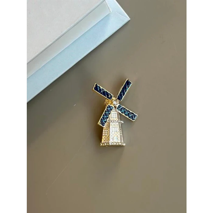 ieg™ Yel Değirmeni Broş - Altın