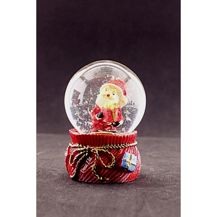 ieg ™ Yeni Yıl Noel Baba Hediyeleri Temalı Mini Boy Kar Küresi 6,5 cm