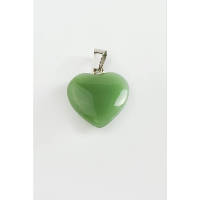 ieg™ Yeşim Kalpli Doğaltaş Kolye Ucu