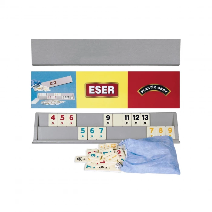 ieg™ Yetişkin Büyük Boy Plastik Okey Takımı