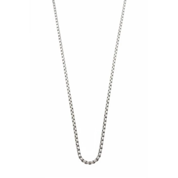 İEG Yılan Zincir Kolye - 45 cm - Gümüş