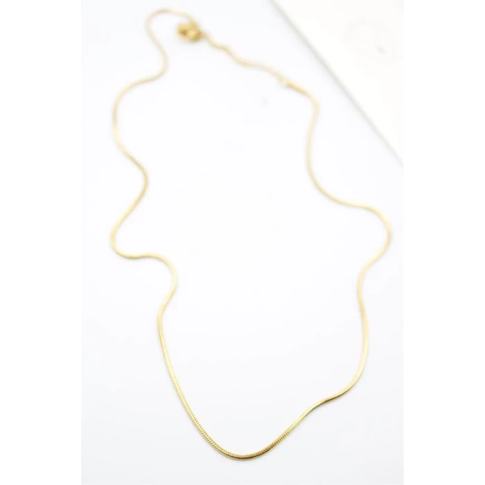 ieg™ Yılan Zincir Kolye - 46cm - Altın