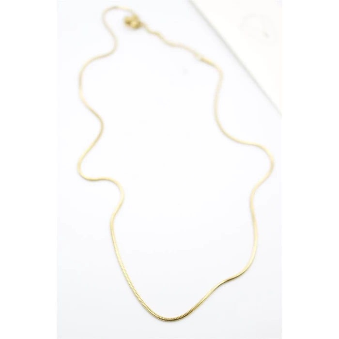 İEG Yılan Zincir Kolye - 46cm - Altın