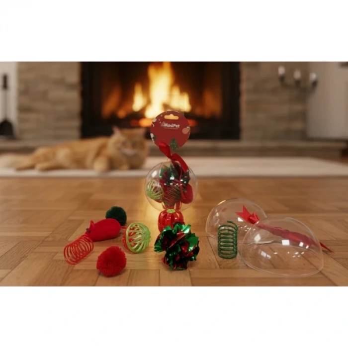 ieg™ Yılbaşı Konseptli 8 Parça Küre İçinde Oyuncak Seti