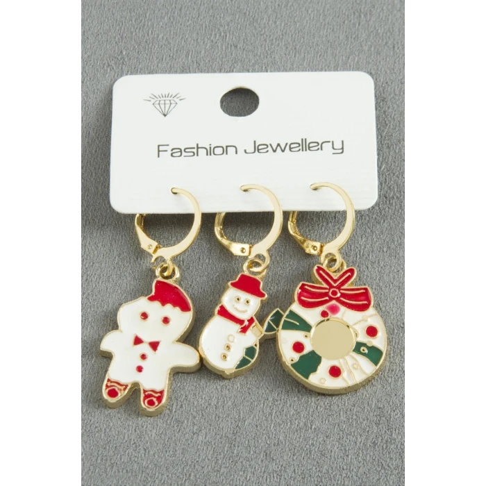 ieg™ Yılbaşı Temalı Lüx Mineli Küpe