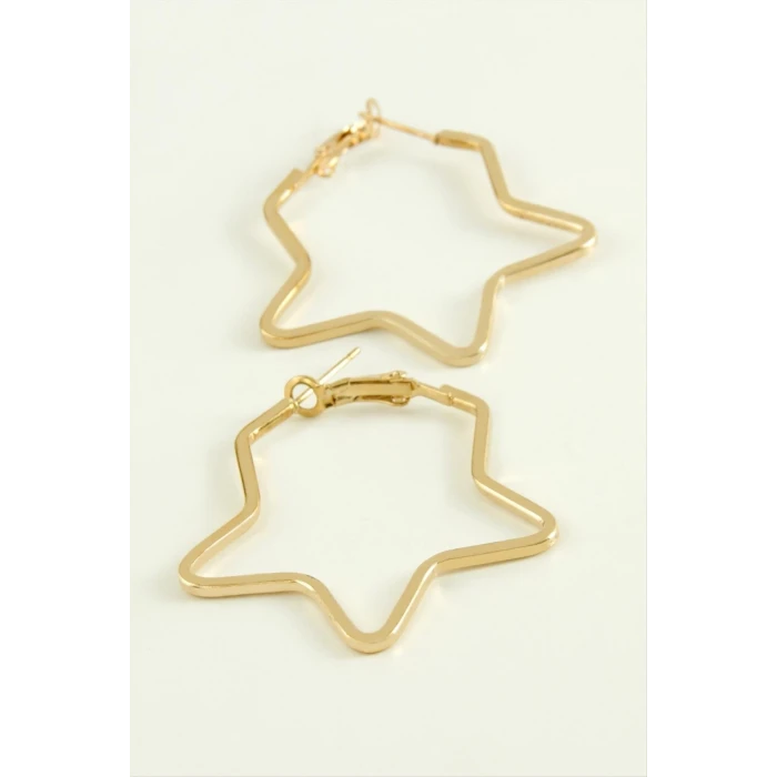 ieg™ Yıldız Halka Küpe 4 cm