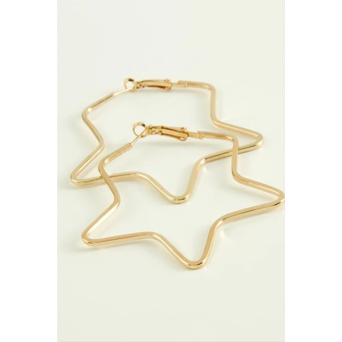 ieg™ Yıldız Halka Küpe 5,5 cm