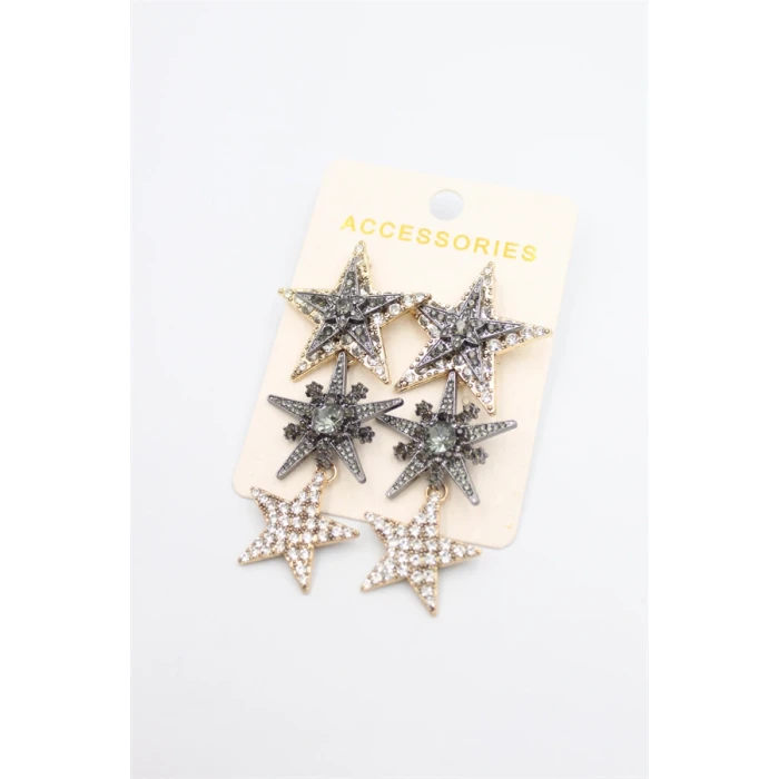 ieg™ Yıldız Küpe - Siyah