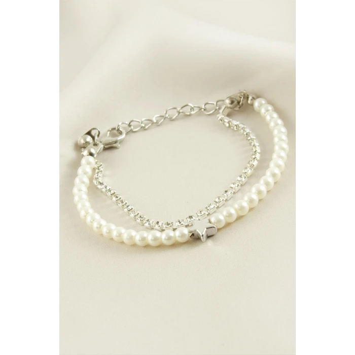 ieg™ Yıldız Şerit Taşlı İnci Bileklik