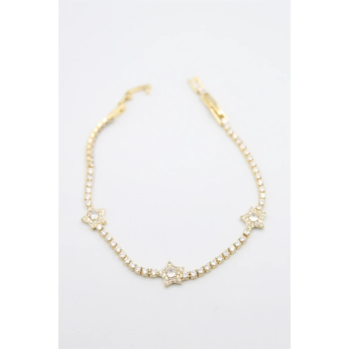 ieg™ Yıldız Taşlı VİP Bileklik - Altın