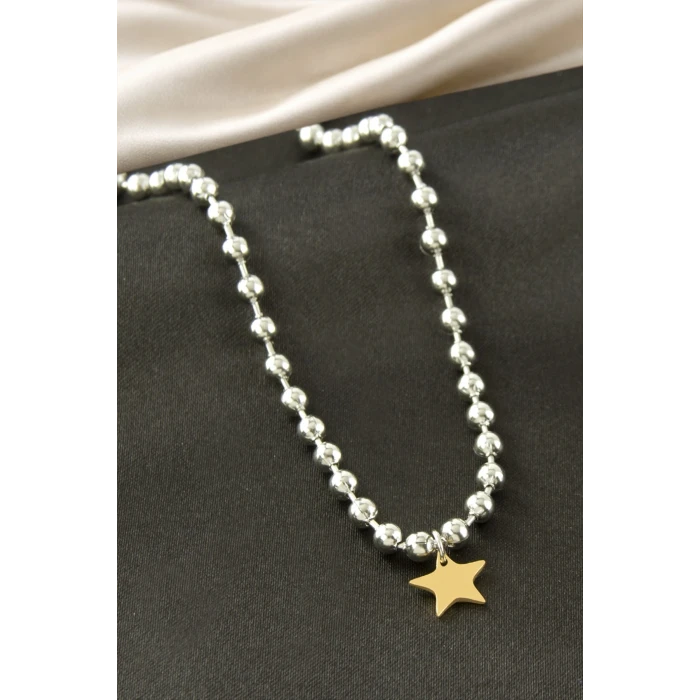 ieg™ Yıldız Top Zincir Çelik Kolye