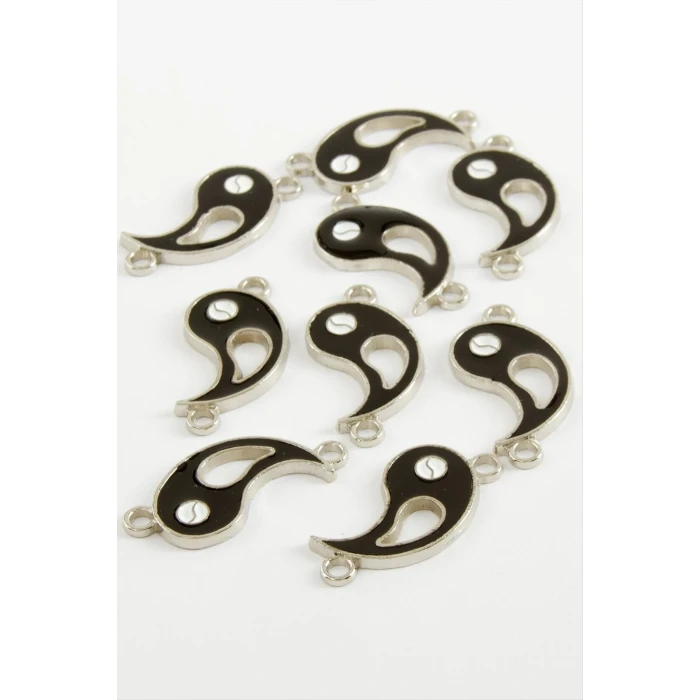 ieg™ Yin Yang Çift Kulp Mineli Bileklik ve Kolye Ucu Aparatı 1 Adet