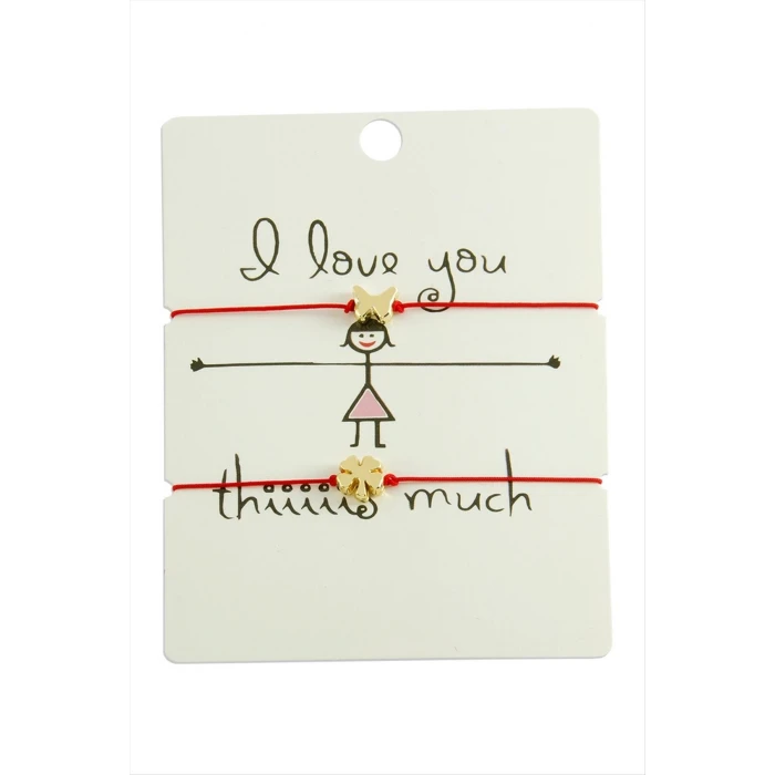 ieg™ Yonca Kelebek İp Bileklik 2 Adet