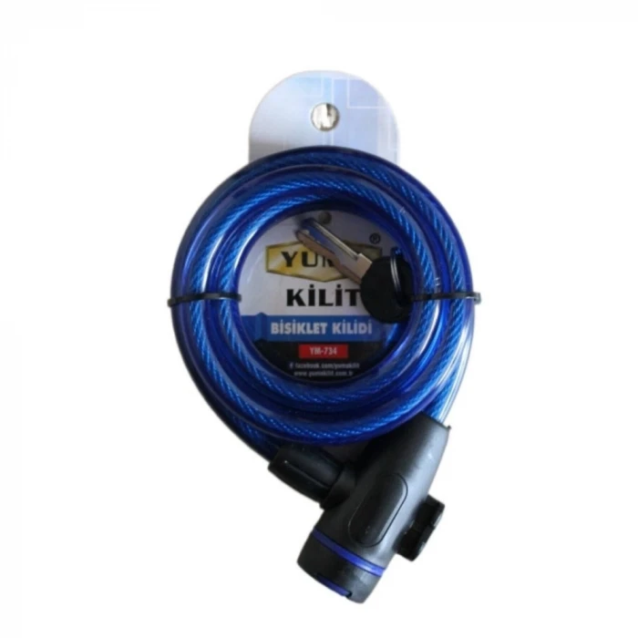 ieg™ Yuma YM- 734 150cm  Mavi Bisiklet Kilidi