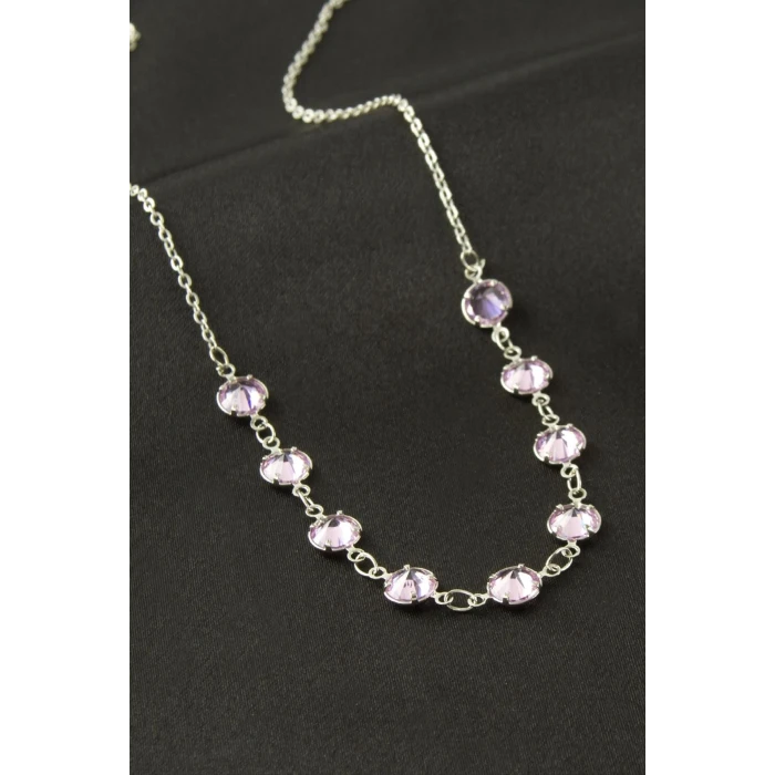 ieg™ Yuvarlak Kristal Taşlı Kolye