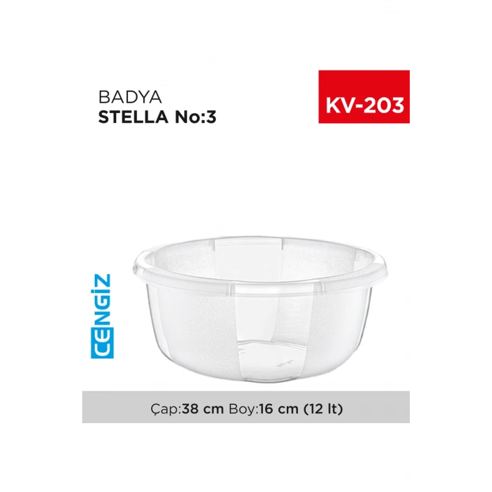 ieg™ Yuvarlak Şeffaf Badya 1 Adet 3 No -E175