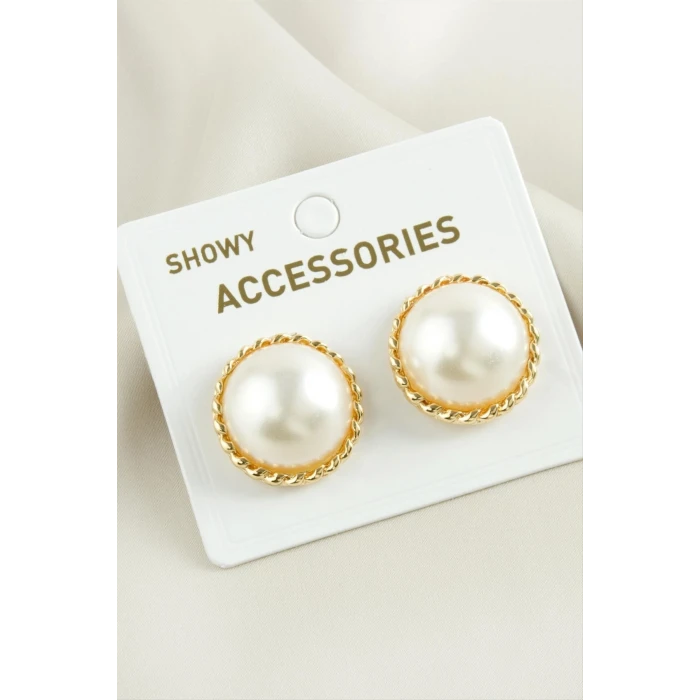 ieg™ Yuvarlak Trend İnci Küpe