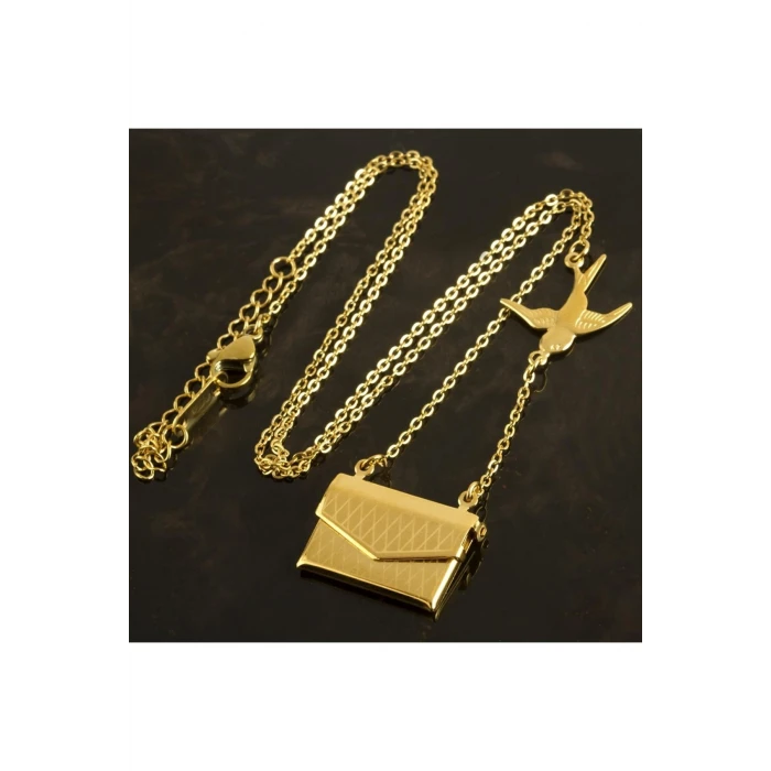 ieg™ Zarf I love You Lüks Çelik Kolye