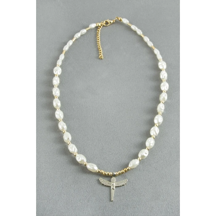 ieg™ Zirkon Taşlı İnci Kolye