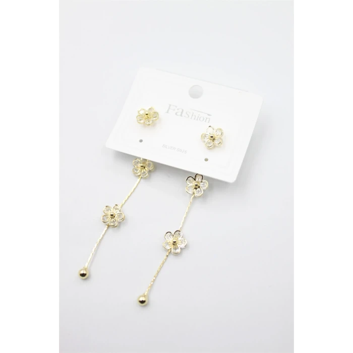 ieg™ Zirkon Taşlı Küpe - Altın