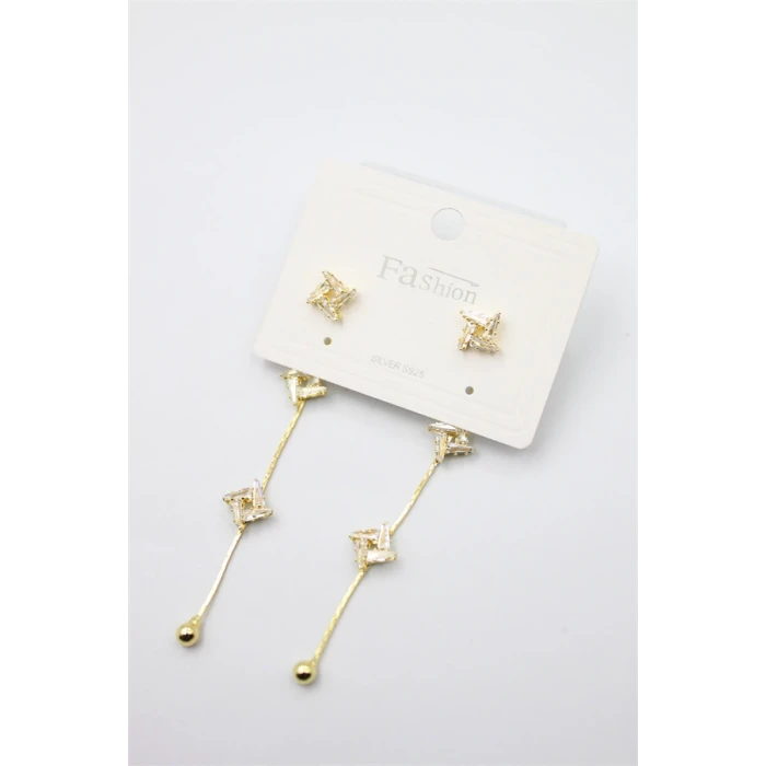 ieg™ Zirkon Taşlı Küpe - Altın