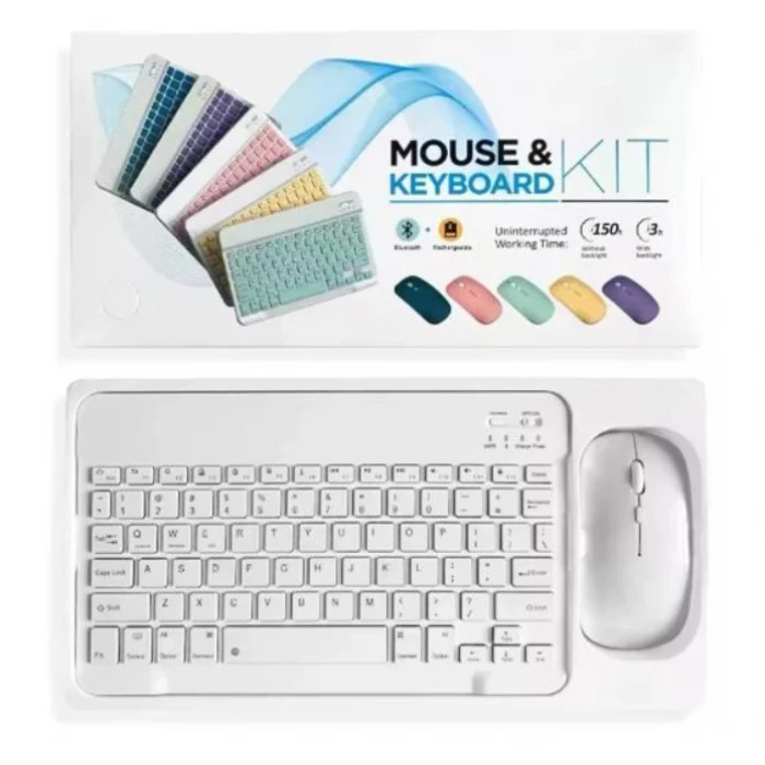 ieg™ ZR20Km Beyaz Kablosuz Klavye Mouse Set